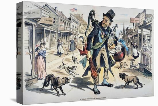 Prohibition  Cartoon, 1889-Joseph Keppler-Stretched Canvas
