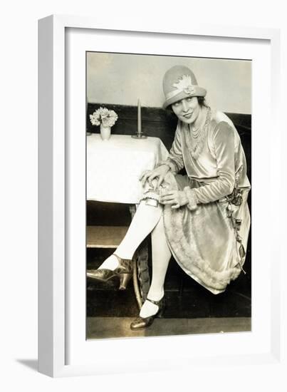 Prohibition, Flapper Flask Fashion-Science Source-Framed Giclee Print