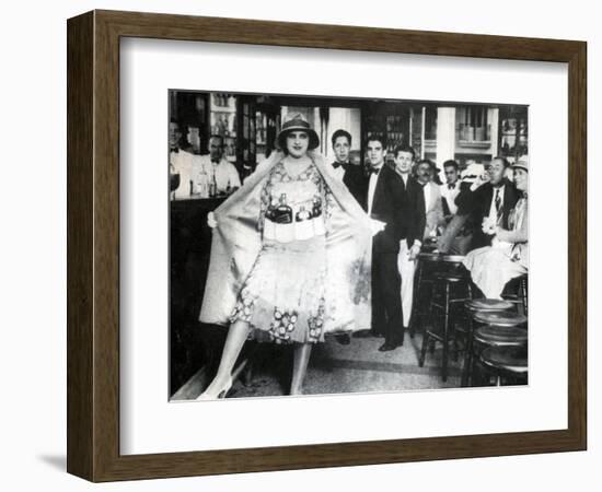 Prohibition, Flapper Flask Fashion-Science Source-Framed Giclee Print