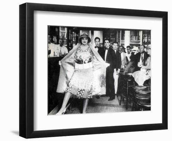 Prohibition, Flapper Flask Fashion-Science Source-Framed Giclee Print