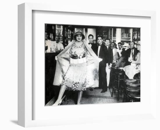 Prohibition, Flapper Flask Fashion-Science Source-Framed Giclee Print