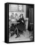 Prohibition, Flapper Flask Fashion-Science Source-Framed Stretched Canvas