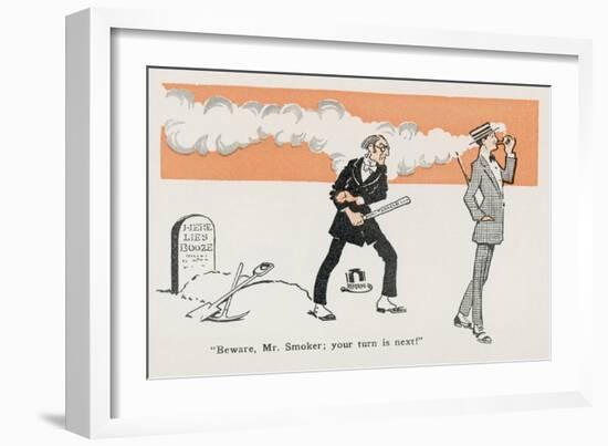 Prohibition in the USA:, Beware Mr. Smoker Your Turn is Next!-null-Framed Art Print