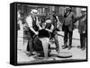 Prohibition Raid, New York City-null-Framed Stretched Canvas