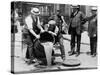Prohibition Raid, New York City-null-Stretched Canvas
