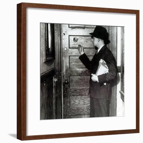 Prohibition, Speakeasy Peephole, 1930's-Science Source-Framed Giclee Print