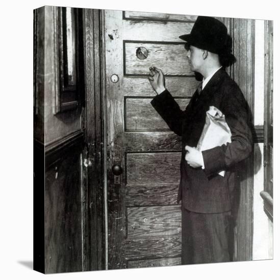 Prohibition, Speakeasy Peephole, 1930's-Science Source-Stretched Canvas
