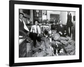 Prohibition, Texas Bootlegger Booty, 1920s-Science Source-Framed Giclee Print