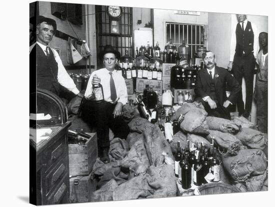 Prohibition, Texas Bootlegger Booty, 1920s-Science Source-Stretched Canvas