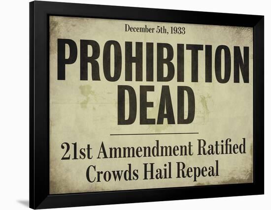 Prohibition-null-Framed Premium Giclee Print