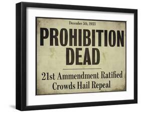 Prohibition-null-Framed Giclee Print