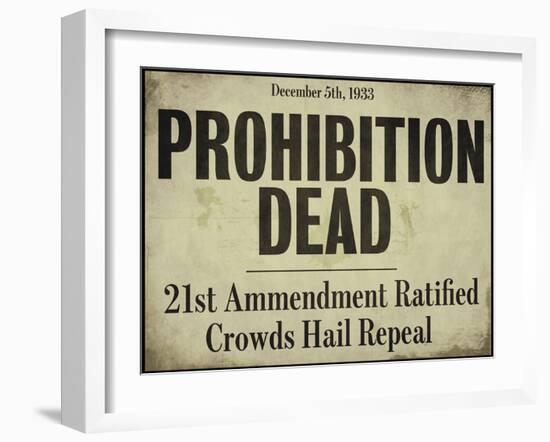 Prohibition-null-Framed Giclee Print