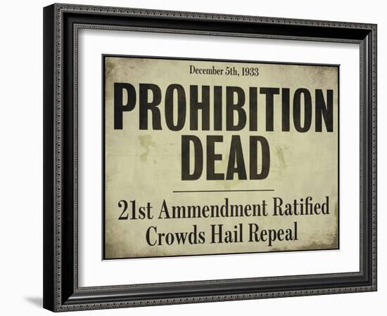 Prohibition-null-Framed Giclee Print