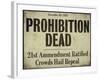 Prohibition-null-Framed Giclee Print