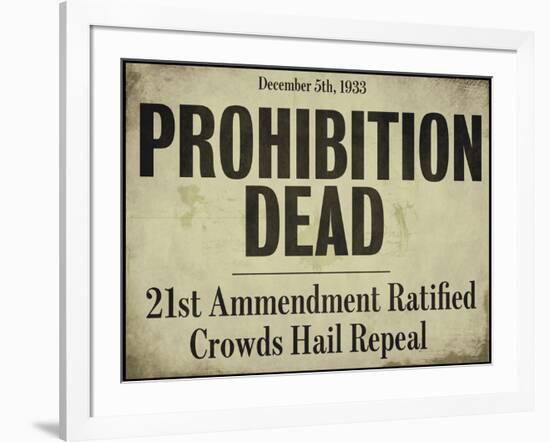 Prohibition-null-Framed Giclee Print