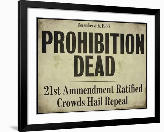 Prohibition-null-Framed Giclee Print