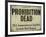 Prohibition-null-Framed Giclee Print