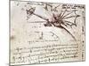 Project for Flapping-Wing Machine-Leonardo da Vinci-Mounted Giclee Print