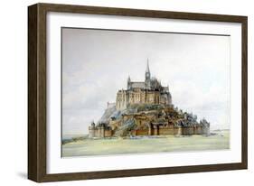 Project for Restoration of Mont Saint-Michel, March 1875-Edouard-jules Corroyer-Framed Giclee Print