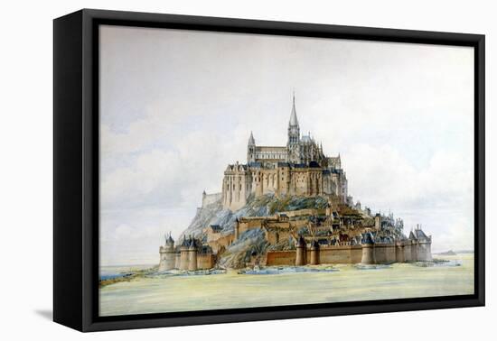 Project for Restoration of Mont Saint-Michel, March 1875-Edouard-jules Corroyer-Framed Stretched Canvas