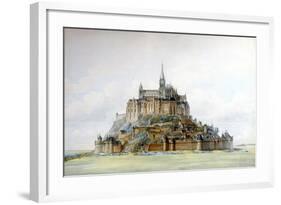 Project for Restoration of Mont Saint-Michel, March 1875-Edouard-jules Corroyer-Framed Giclee Print