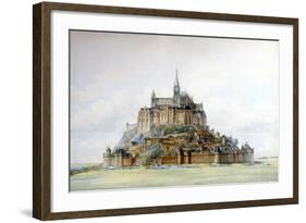 Project for Restoration of Mont Saint-Michel, March 1875-Edouard-jules Corroyer-Framed Giclee Print