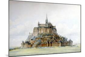 Project for Restoration of Mont Saint-Michel, March 1875-Edouard-jules Corroyer-Mounted Giclee Print