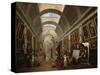 Project For the Disposition of the Grand Gallery, c.1796-Hubert Robert-Stretched Canvas