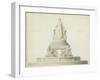Project for the Monument Destined for the Place De L'europe, 1839 (Pencil & W/C on Paper)-Antoine Etex-Framed Giclee Print