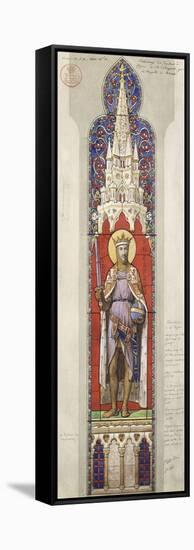 Project for the Windows of the Royal Chapel of Dreux-Eugène Viollet-le-Duc-Framed Stretched Canvas