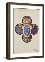 Project for the Windows of the Royal Chapel of Dreux-Eugène Viollet-le-Duc-Framed Giclee Print