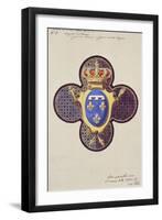 Project for the Windows of the Royal Chapel of Dreux-Eugène Viollet-le-Duc-Framed Giclee Print