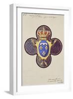 Project for the Windows of the Royal Chapel of Dreux-Eugène Viollet-le-Duc-Framed Giclee Print