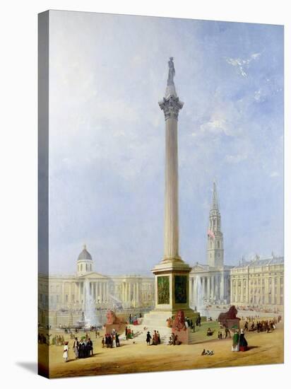 Projected View of Trafalgar Square, 1844-George Henry Andrews-Stretched Canvas