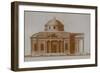 Projest of the Cathedral of St Joseph in Mogilev, C. 1780-Nikolai Alexandrovich Lvov-Framed Giclee Print