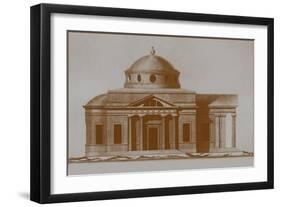 Projest of the Cathedral of St Joseph in Mogilev, C. 1780-Nikolai Alexandrovich Lvov-Framed Giclee Print