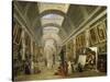 Projet d'aménagement de la Grande Galerie du Louvre en 1796-Hubert Robert-Stretched Canvas