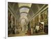 Projet d'aménagement de la Grande Galerie du Louvre en 1796-Hubert Robert-Framed Giclee Print