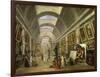 Projet d'aménagement de la Grande Galerie du Louvre en 1796-Hubert Robert-Framed Giclee Print