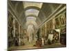Projet d'aménagement de la Grande Galerie du Louvre en 1796-Hubert Robert-Mounted Giclee Print