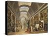 Projet d'aménagement de la Grande Galerie du Louvre en 1796-Hubert Robert-Stretched Canvas