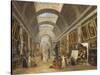 Projet d'aménagement de la Grande Galerie du Louvre en 1796-Hubert Robert-Stretched Canvas