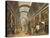 Projet d'aménagement de la Grande Galerie du Louvre en 1796-Hubert Robert-Stretched Canvas