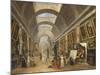 Projet d'aménagement de la Grande Galerie du Louvre en 1796-Hubert Robert-Mounted Giclee Print