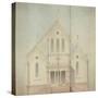 Projet d'église : façade principale, élévation-Marcellin Varcollier-Stretched Canvas