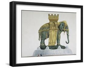 Projet d'éléphant pour la Bastille-Jean Antoine Alavoine-Framed Giclee Print