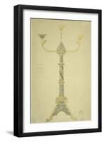 Projet de candélabre à sept branches-Eugène Viollet-le-Duc-Framed Premium Giclee Print