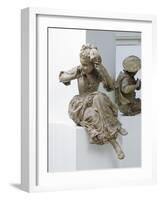Projet de monument à Antoine Watteau : La jeune fille au masque-Jean Antoine Watteau-Framed Giclee Print
