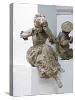 Projet de monument à Antoine Watteau : La jeune fille au masque-Jean Antoine Watteau-Stretched Canvas