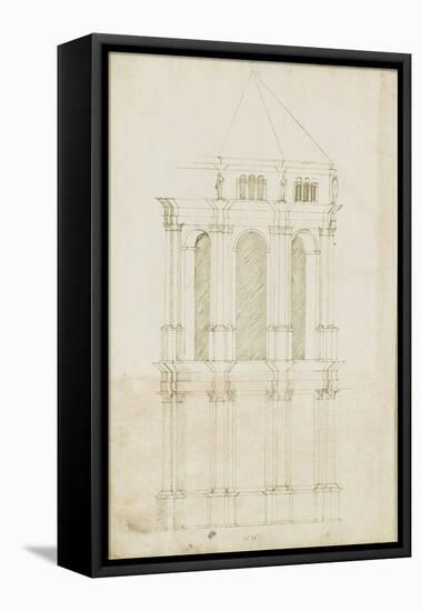 Projet de transformation du choeur de la cathédrale de Bamberg-Herman Vischer-Framed Stretched Canvas